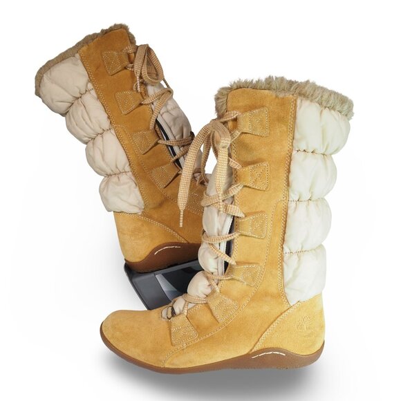 Timberland Shoes - Timberland Parkin Puffer Mid Calf Boots Women's 9.5 Wheat 19638